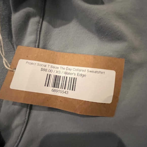 NWT Project Social T Seize The Day Collared Sweatshirt Size XSmall - Picture 10 of 13